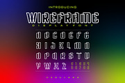 Wireframe, a Sans Serif Font by herulogo (Thumbnail 1 of 5)