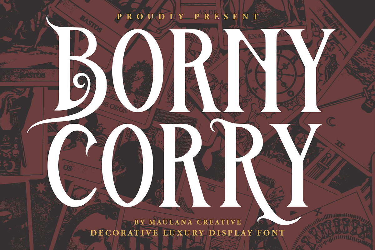Borny Corry Decorative Luxury Displa, a Serif Font by Maulana Creative (Photo 1 of 7)