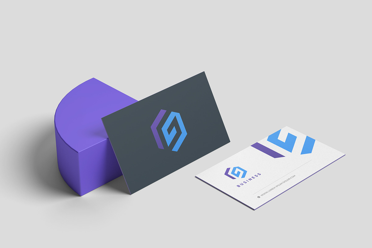 Negative Space G Lettering Logo, a Branding & Logo Template by gdrony (Photo 2 of 5)