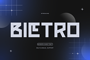 Bietro - Futuristic Modular Sans, a Sans Serif Font by Pandeka Studio (Thumbnail 1 of 6)