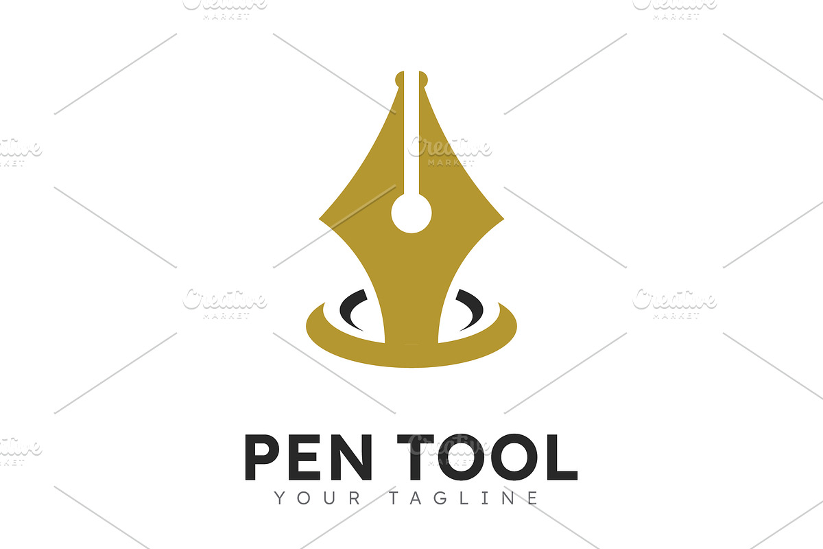 Pen logo tool gradient colorful, a Graphic by T.Vooka
