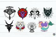 Halloween svg Bundle, Mystical svg, an Object Graphic by HeyLenaArts (Thumbnail 2 of 6)