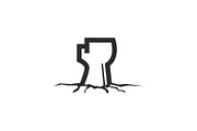 A fist from the ground logo design, an Object Graphic by nicemorning (Thumbnail 2 of 2)