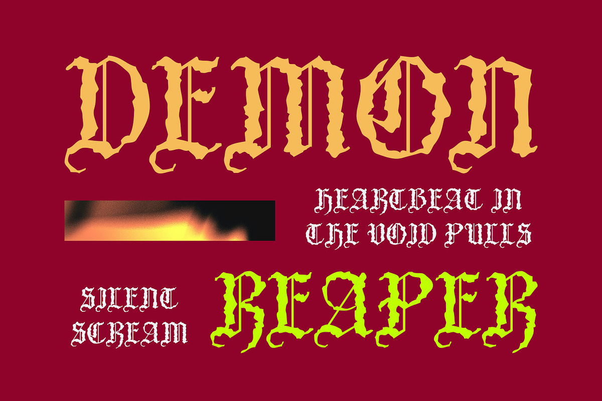 CS Varden – Black Metal Font, a Blackletter Font by Craft Supply Co. (Photo 3 of 8)