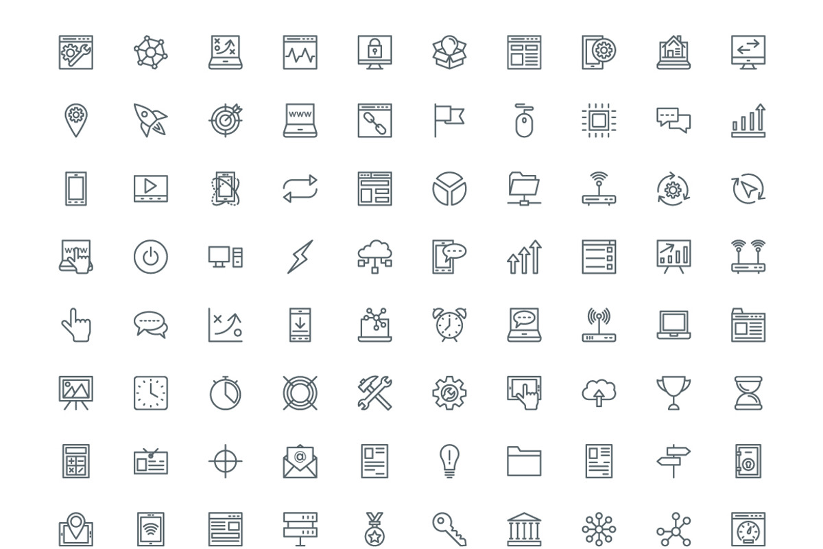 220 SEO and Digital Marketing Icons, an Outline Icon by Vectors Market (Photo 3 of 3)