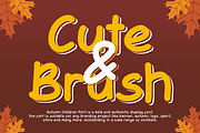Autumn Children - Display Font, a Handwritten Font by QR Design Studio (Thumbnail 4 of 10)