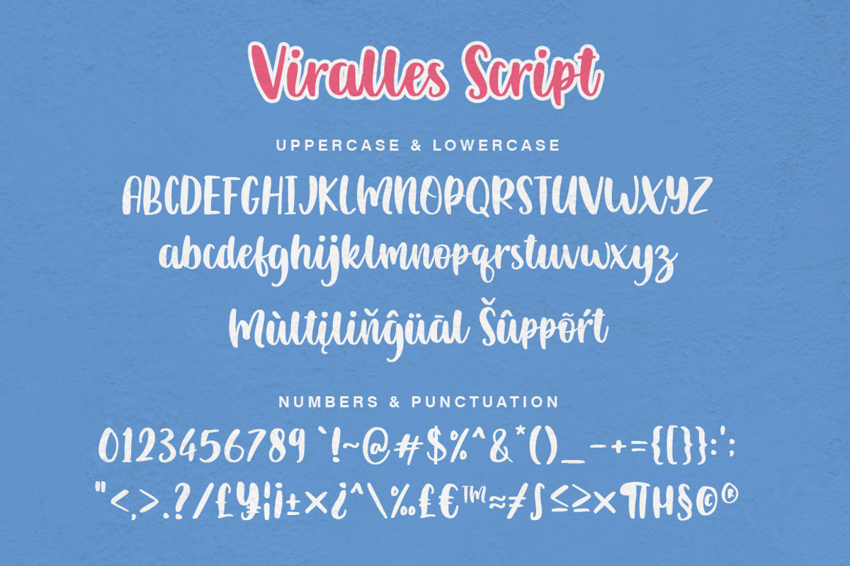 Viralles Script Font, a Script Font by nizarbagasm (Photo 6 of 7)