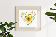 Floral Hearts Clipart & Patterns, a Decorative Illustration by Valin Malin (Thumbnail 4 of 16)