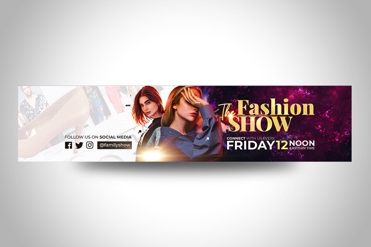 Fashion Channel Art - YouTube Banner, a Social Media Template by BitByChip (Photo 2 of 3)