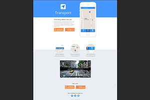 Transport - App Template HTML/CSS