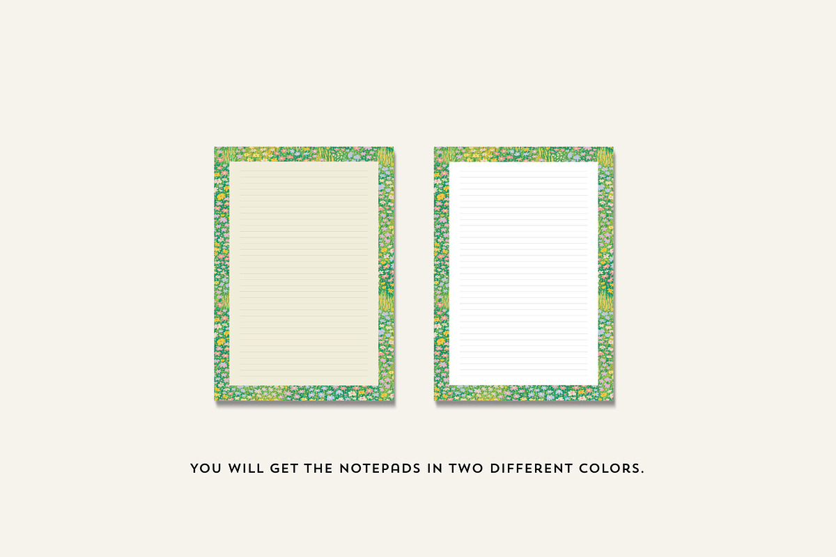 Printable Notepad Writing Paper, a Stationery Template by CraftingOnSunday