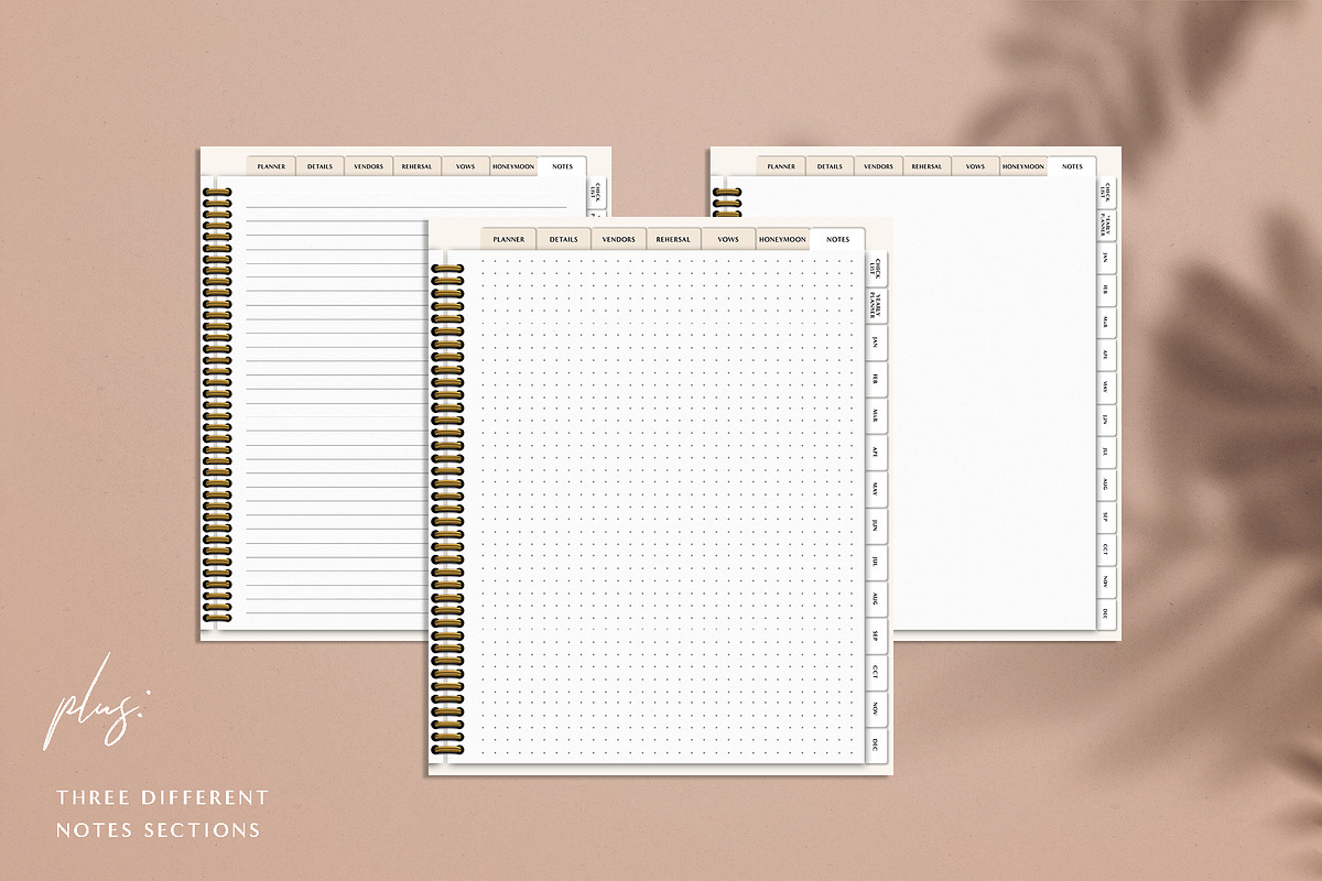 Digital Wedding Planner GoodNotes, a Brochure Template by StudioVonBraitenberg (Photo 7 of 9)