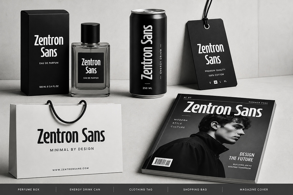 Zentron Sans, a Sans Serif Font by Wow Magic (Photo 4 of 5)