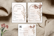 Vintage Wedding Invitation Templates, an Invitation Template by Avyukta Envision Digital (Thumbnail 1 of 6)
