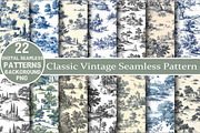 Classic Vintage Seamless Pattern, a Pattern Graphic by DreamCafeArt (Thumbnail 1 of 5)