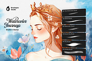 Watercolor Journeys Affinity Brushes, a Brush Add-On by brushapes.com (Thumbnail 5 of 11)