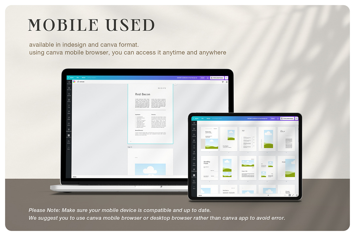 Canva Cookbook / Recipe Book, a Magazine Template by BlancaLab Studio (Photo 9 of 9)