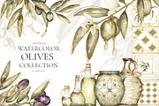 Watercolor Olives collection, a Graphic by MayaNavits (Thumbnail 1 of 25)
