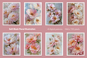 Soft Blush Floral Illustration, a Decorative Illustration by Housui Patterns (Thumbnail 2 of 12)