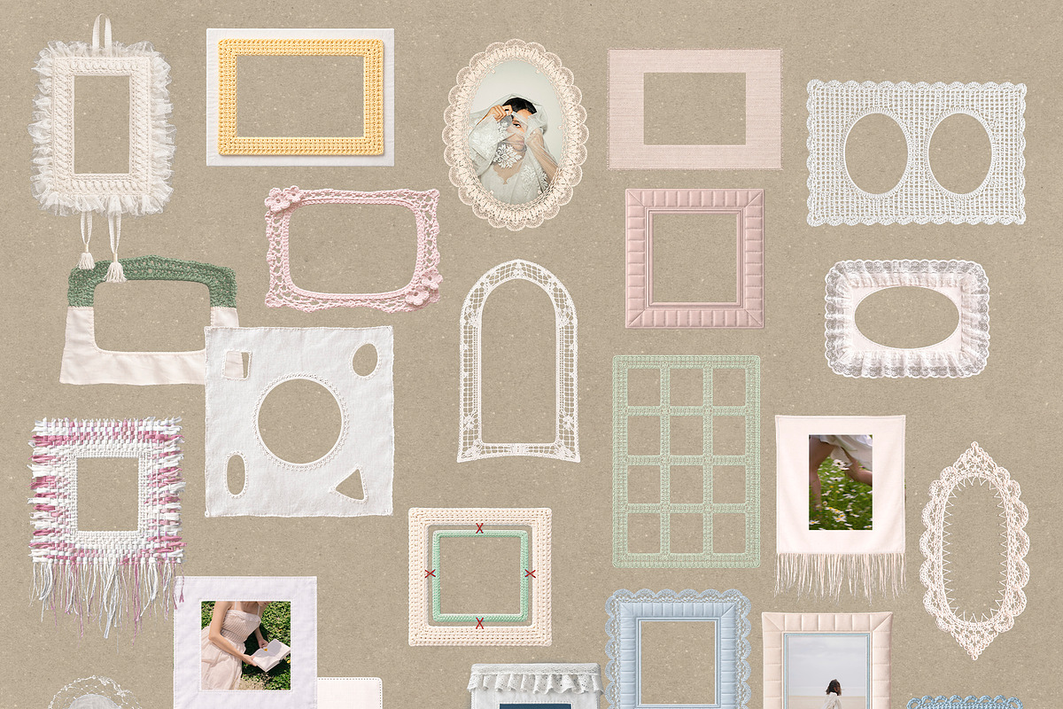 Held by Threads: Lace Crochet Frames, an Object Graphic by Lidberia (Photo 3 of 9)