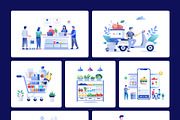 Grocery Shopping Illustrations, a Food Illustration by Prosymbols (Thumbnail 8 of 10)