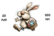 Whimsical Floral Easter Rabbit, an Animal Illustration by GiraffeCreative (Thumbnail 8 of 20)