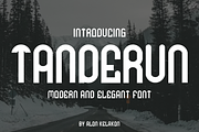 Tanderun, a Sans Serif Font by alon kelakon (Thumbnail 1 of 6)