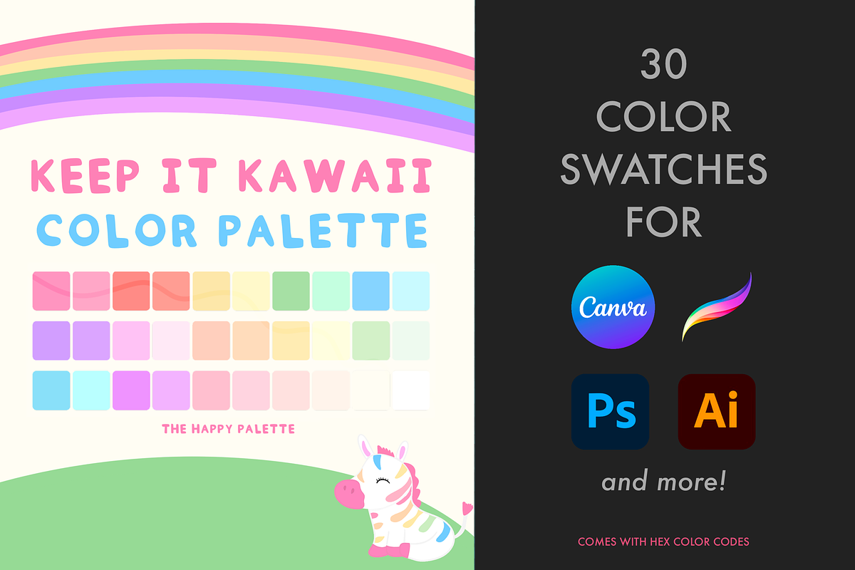 Kawaii Color Palette, a Palette Add-On by The Happy Palette (Photo 1 of 6)