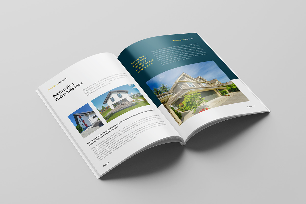 Architecture Case Study Brochure, a Brochure Template by Spark_Creative (Photo 4 of 16)
