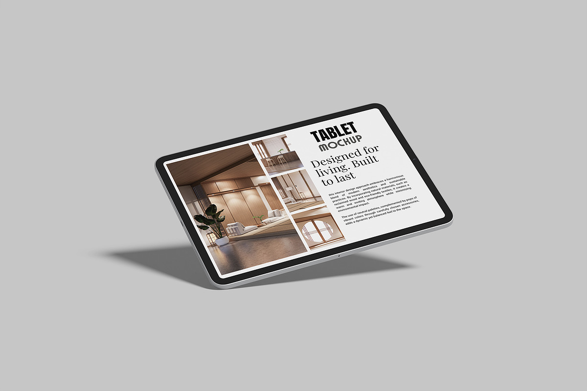 Tablet Potrait Landscape Mockup, a Device Mockup by rizalamora (Photo 2 of 11)