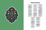 Linocut Floral for Procreate, a Brush Add-On by Pencil Twist (Thumbnail 2 of 10)