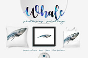 Whale, animals wildlife, an Animal Illustration by Allween (Thumbnail 4 of 6)
