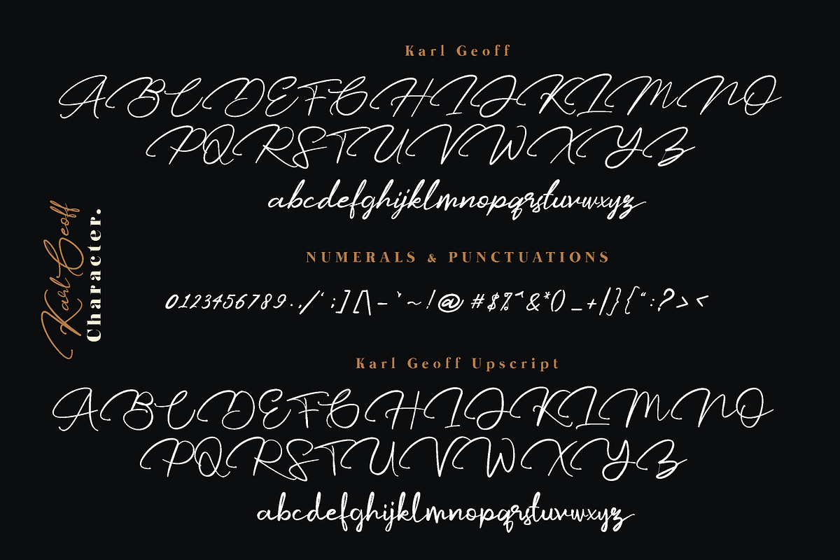 Karl Geoff, a Script Font by Masanis (Photo 12 of 14)