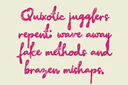CS Sachie Stamp, a Script Font by Craft Supply Co. (Thumbnail 4 of 8)