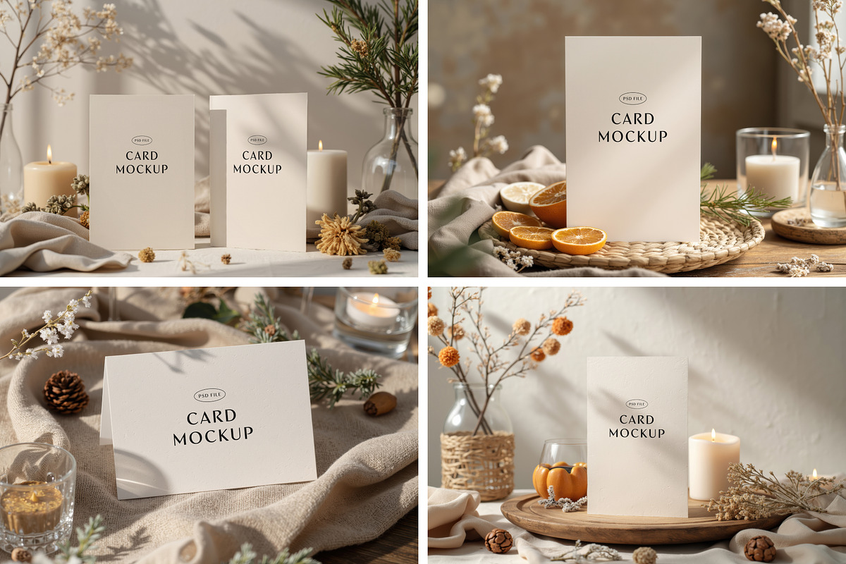 36 Hobo Festive Card Mockup, a Product Mockup by Pure Design (Photo 2 of 10)
