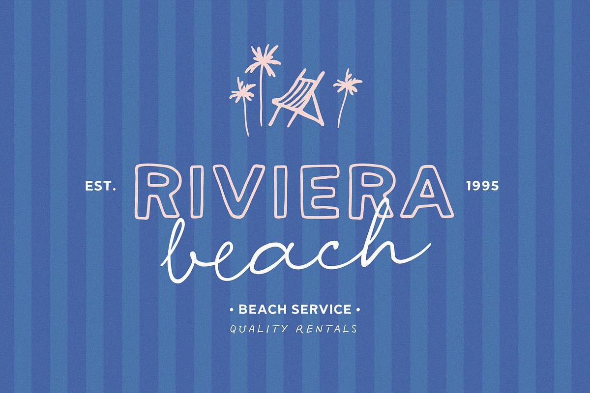 Hotel Riviera | Font collection, a Handwritten Font by AngelinaKovel (Photo 8 of 16)