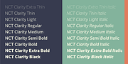 NCT Clarity, a Sans Serif Font by NCT (Thumbnail 3 of 8)