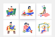Book and Inkwell Illustration Set, a Person Illustration by Vectors Market (Thumbnail 7 of 7)