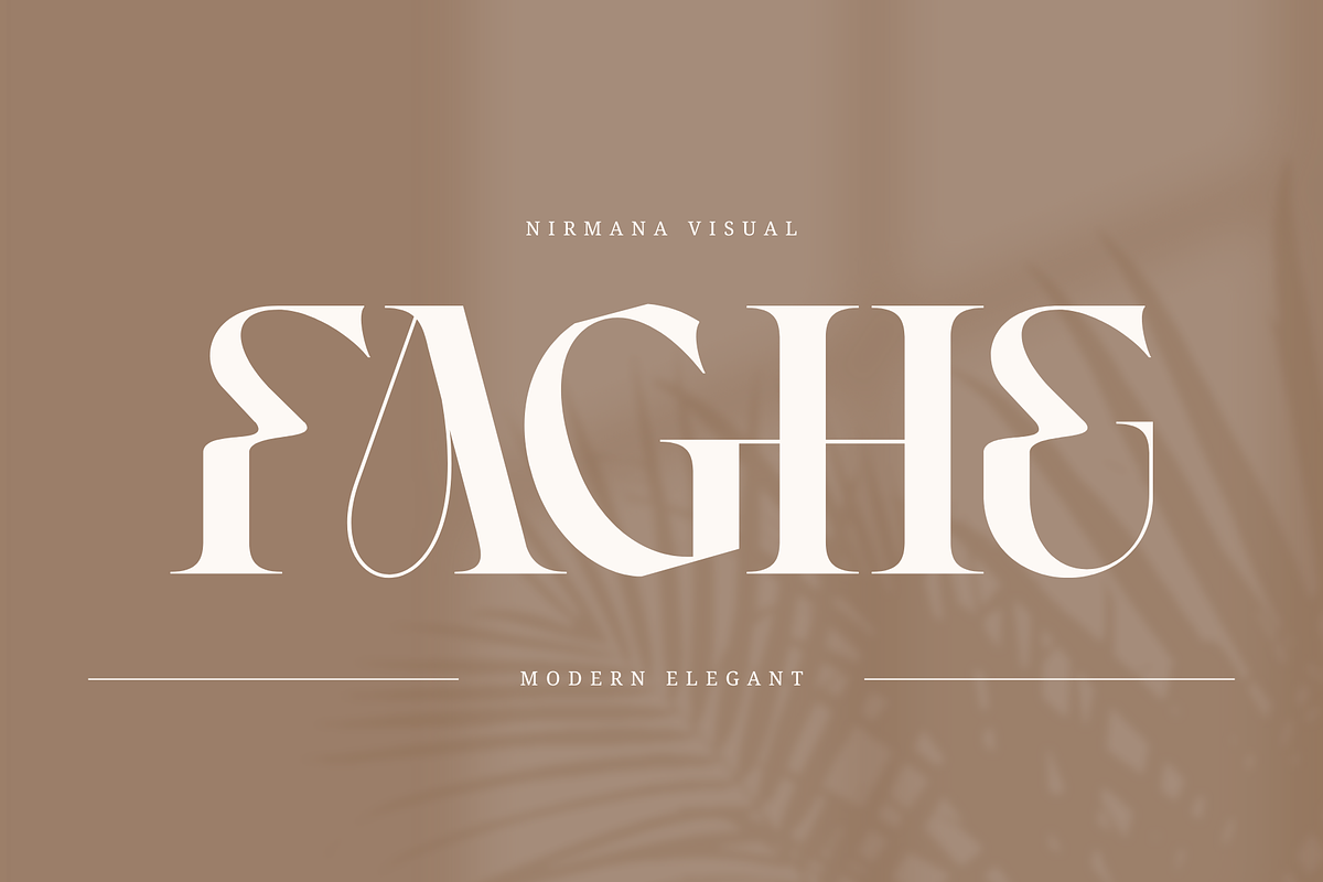 Faghe Modern - Elegant Logo Font, a Serif Font by Nirmana Visual (Photo 1 of 10)