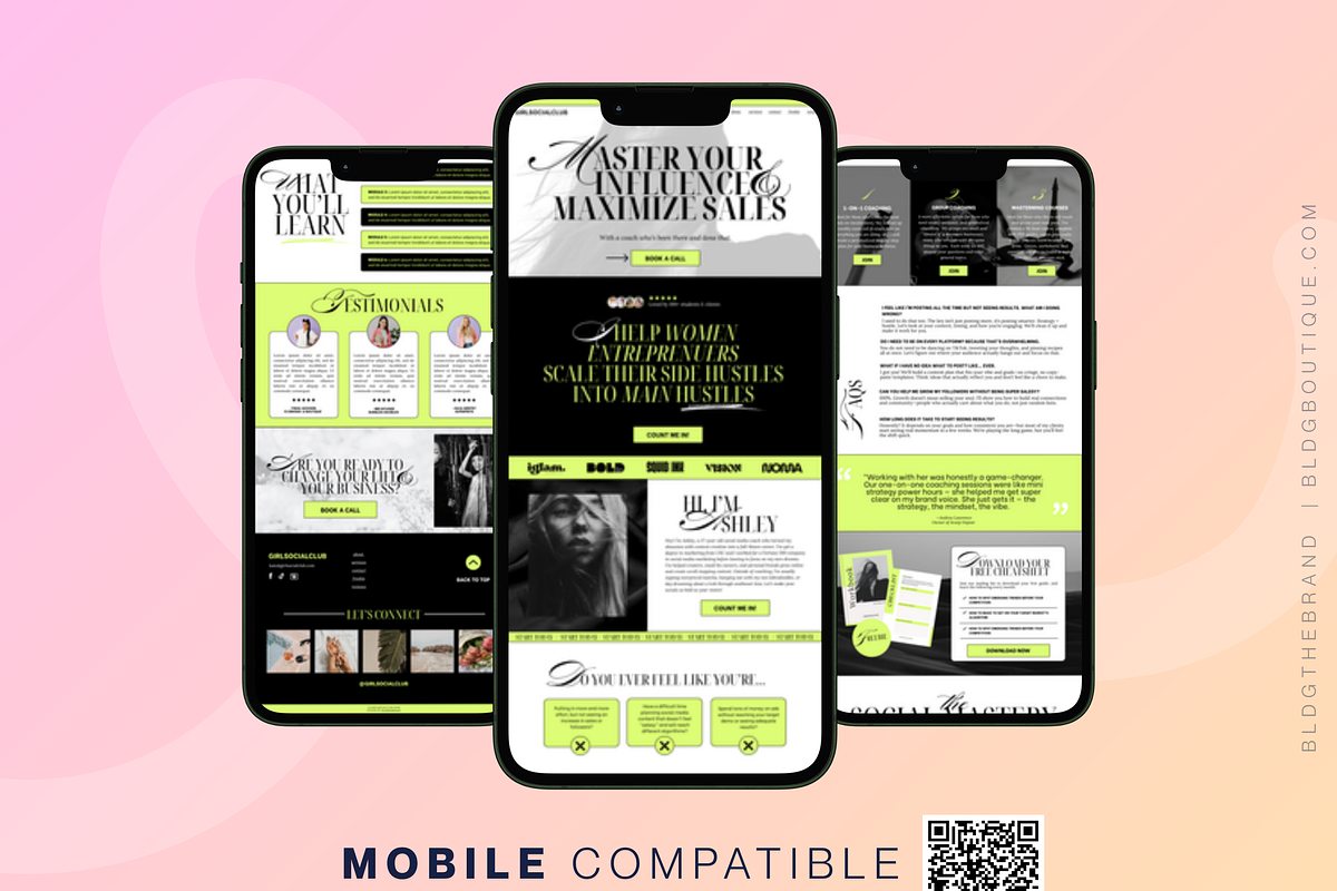 Bold Canva Coaching Website preview 7