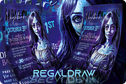 Halloween Party Flyer, a Flyer Template by regalDRAW (Thumbnail 2 of 3)