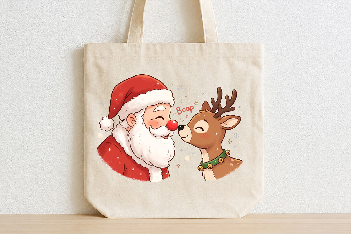 Funny Retro Christmas PNG, a Seasonal Illustration by CraftArtStudio (Photo 2 of 4)