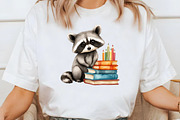 Back to School Raccoon Clipart, a Seasonal Illustration by Designworld (Thumbnail 8 of 11)