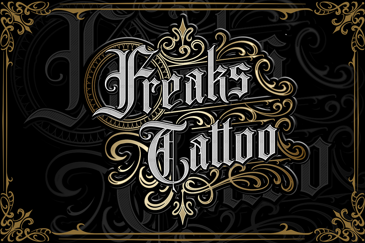 Monshiner, a Blackletter Font by dansdesign (Photo 2 of 7)