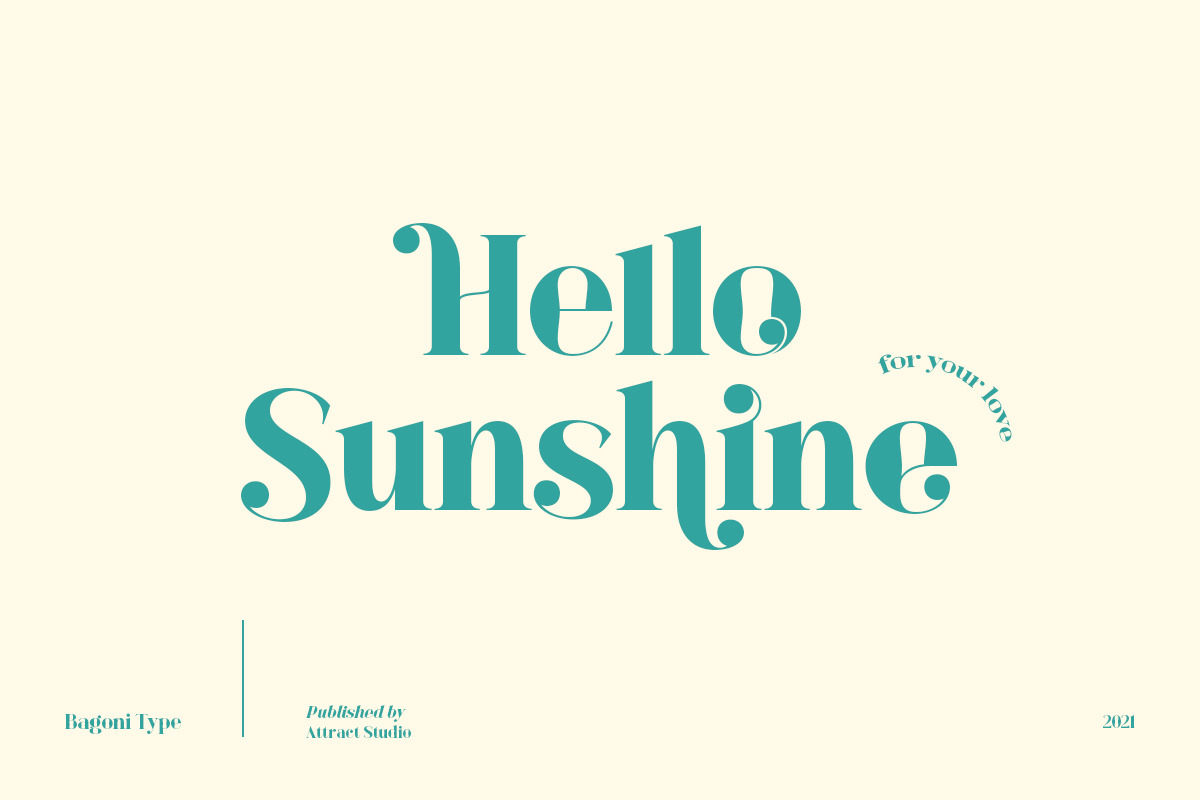 Bagoni Type, a Serif Font by Attract Studio (Photo 5 of 19)