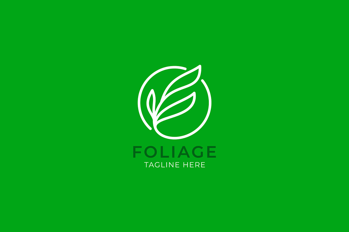Abstract Linear Leaf Letter F Logo, a Branding & Logo Template by Signatoro (Photo 3 of 3)