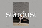 stardust - classical & vintage serif, a Serif Font by Mikhail Kitsune (Thumbnail 1 of 8)