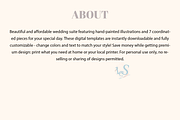 Pink Bow Wedding Invitation Suite, a Stationery Template by Little Creative Scribbles (Thumbnail 7 of 7)