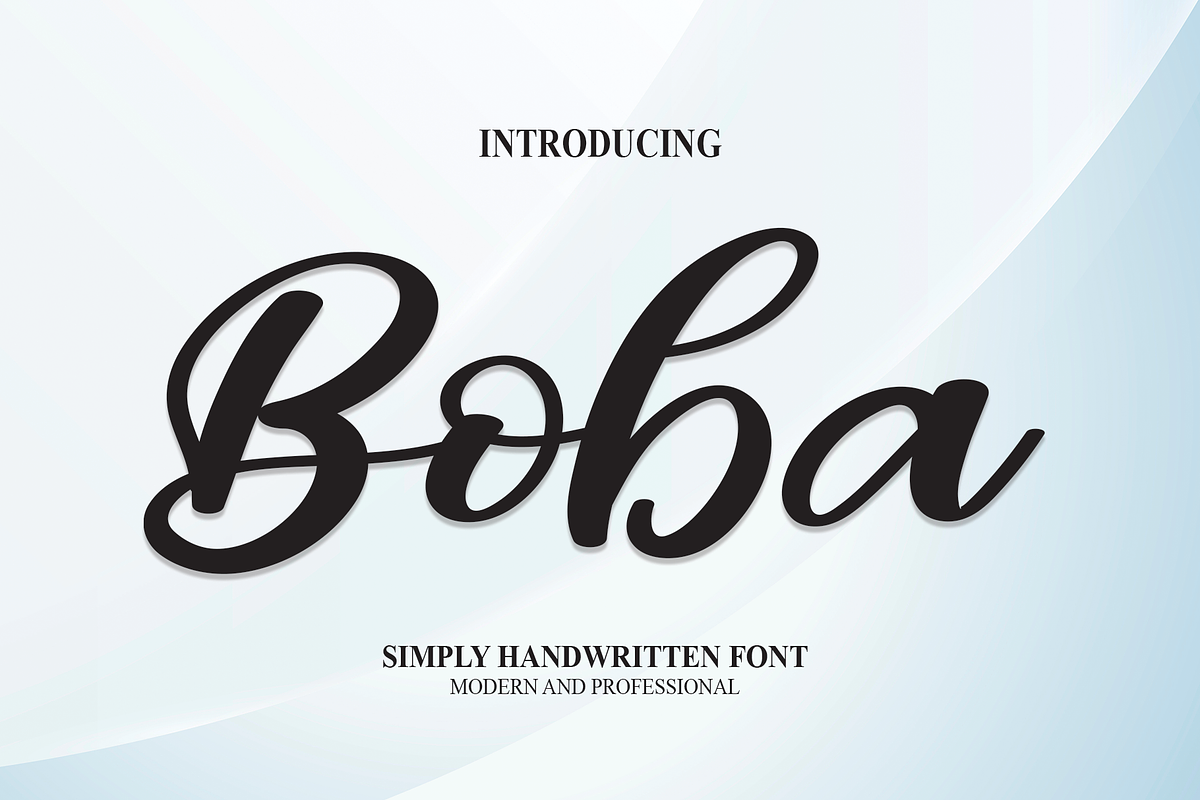 Boba | Script Font, a Script Font by Scratchones (Photo 1 of 8)