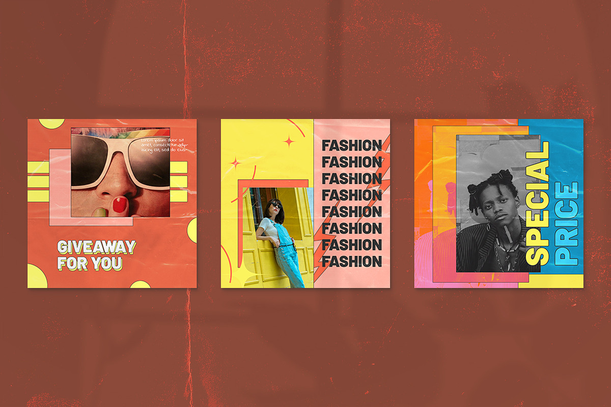 90's Vol2 Instagram Templates, a Social Media Template by Azruca (Photo 8 of 9)